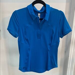 lululemon athletica Vibrant Blue Button Down Shirt